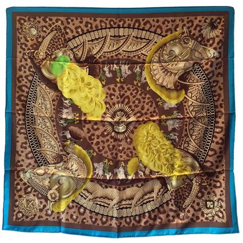 hermes animal print scarf|vintage Hermes scarf identification.